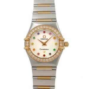 OMEGA Constellation Mini Iris 1367.79 750 YG Diamond White Shell Dial 90283485